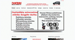 Desktop Screenshot of diezas.lt